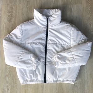 White puffer jacket - size M